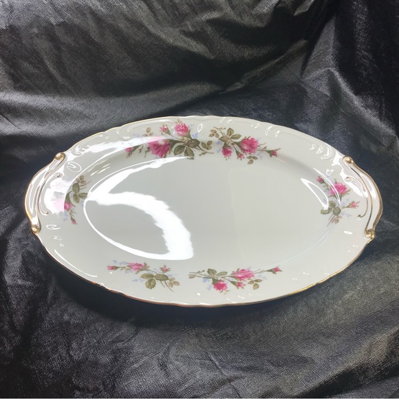 Royal Rose Fine China Japan Vegetable Oval
Serving Platter Pink Floral Gold Trim - Picture 3 of 9